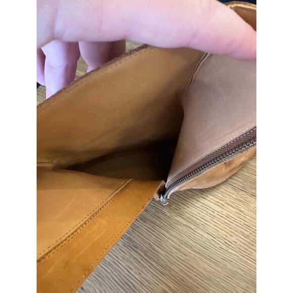 NWOB IRO Paris WM37ONASIS Leather Ankle Boot Camel/Brown Sz 39/US 8 - Picture 6 of 13